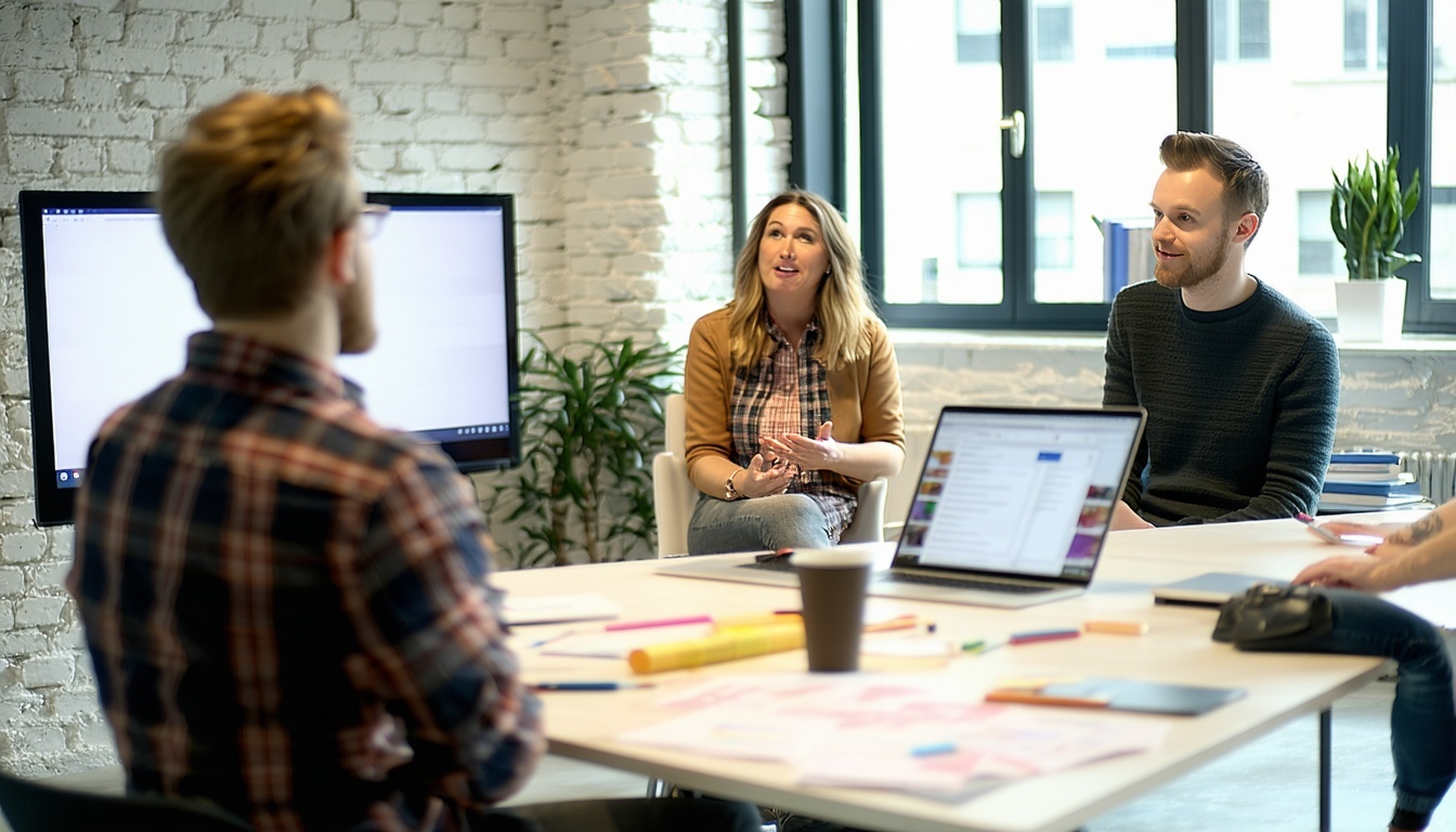 Creative marketing strategy session in progress