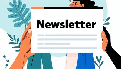 Newsletter signup illustration